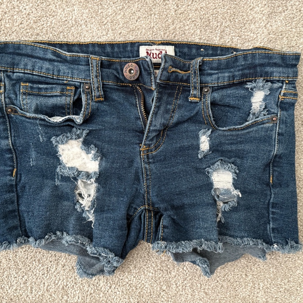 Women's Distressed Denim Shorts mudd size 3